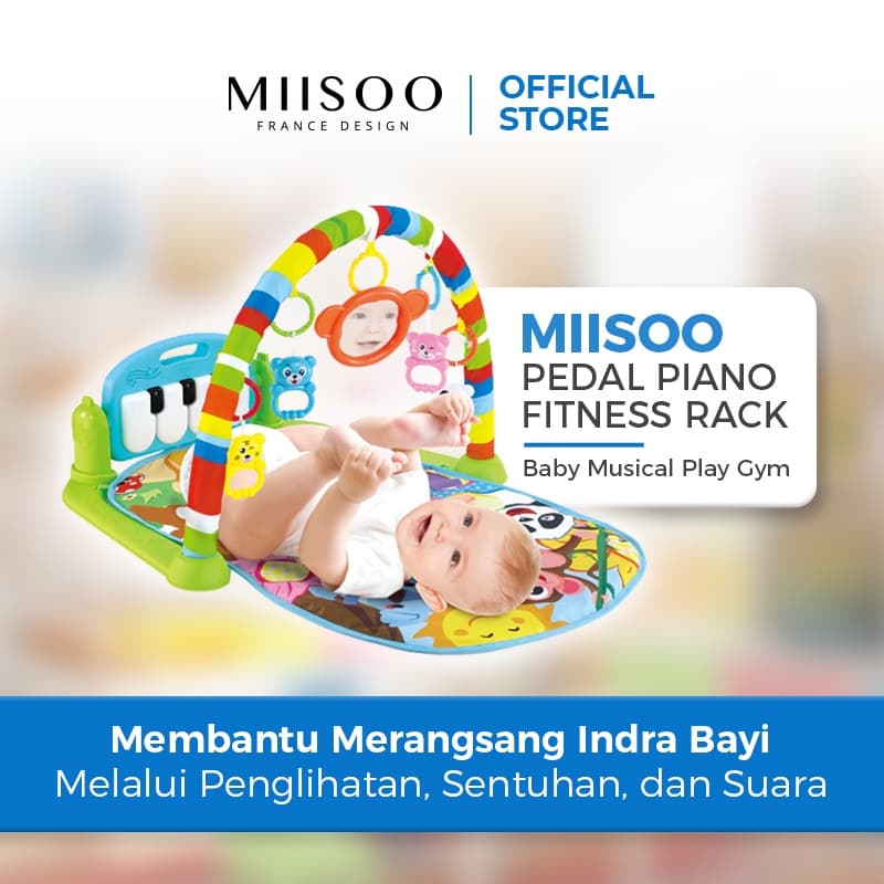 MIISOO Pedal Piano Fitness Rack: Mainan Bayi Multifungsi Bikin Si Kecil Happy!