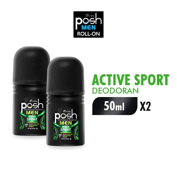 Review Posh Men Roll On Active Sport: Ketiak Aman 48 Jam?