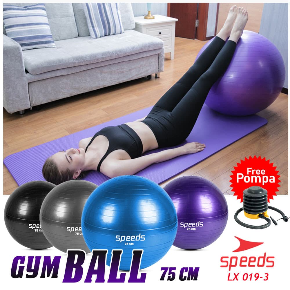 Review SPEEDS Gym Ball 019-3: Bola Yoga Tebal, Murah & Anti-Mager