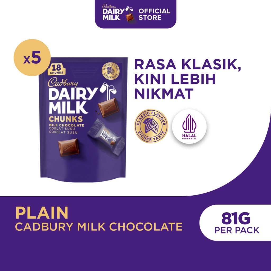 Review Cadbury Dairy Milk Chunks: Cokelat Legendaris Versi Sekali Hap!