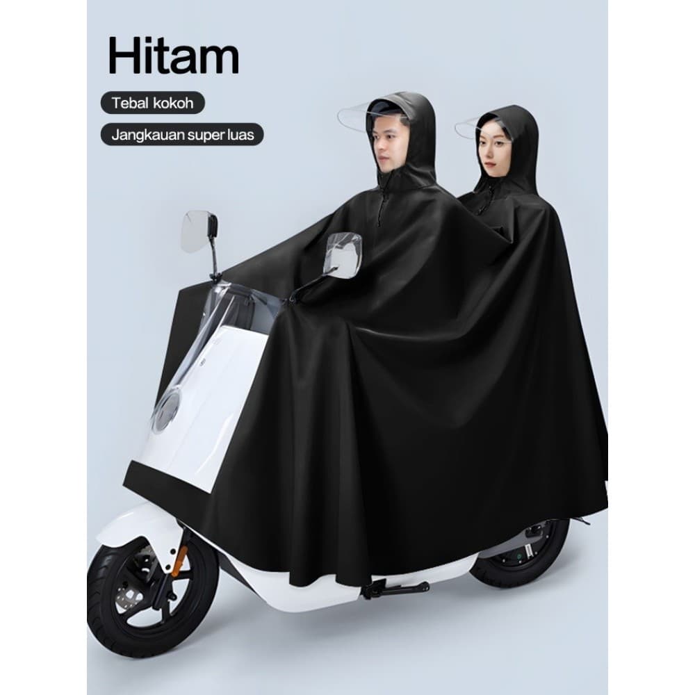 Jas Hujan Oxford: Anti Rembes, Tebal, Aman Berdua di Jalan!