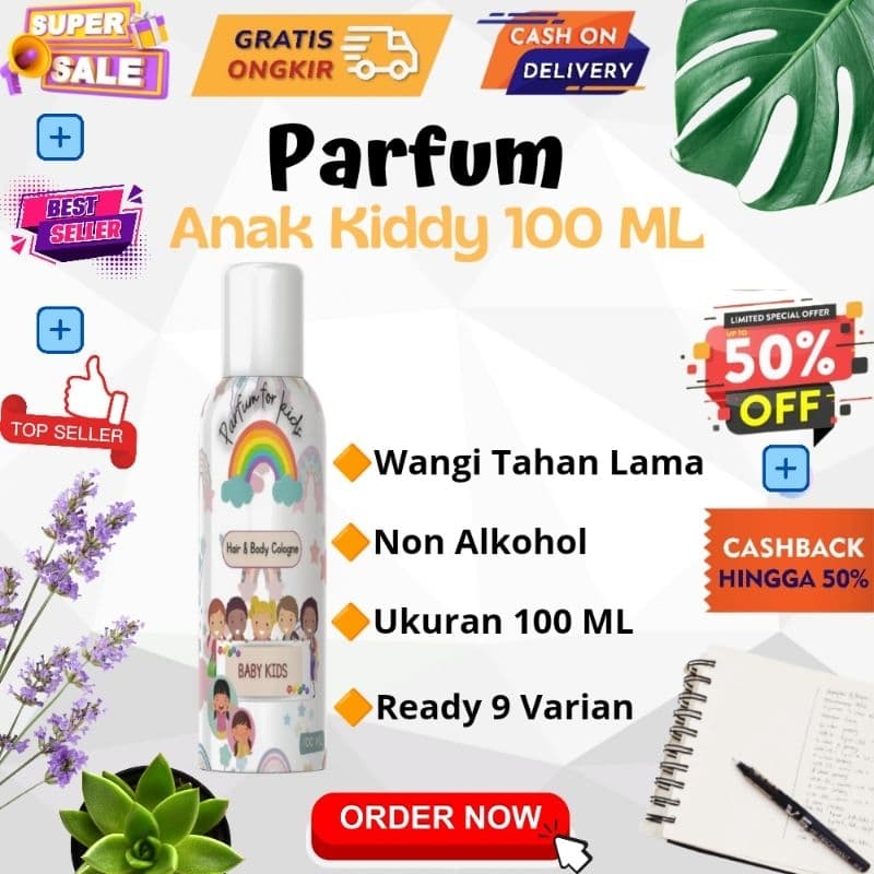 Parfum Anak 100ml Bebas Alkohol: Wangi Tahan Lama & Aman!