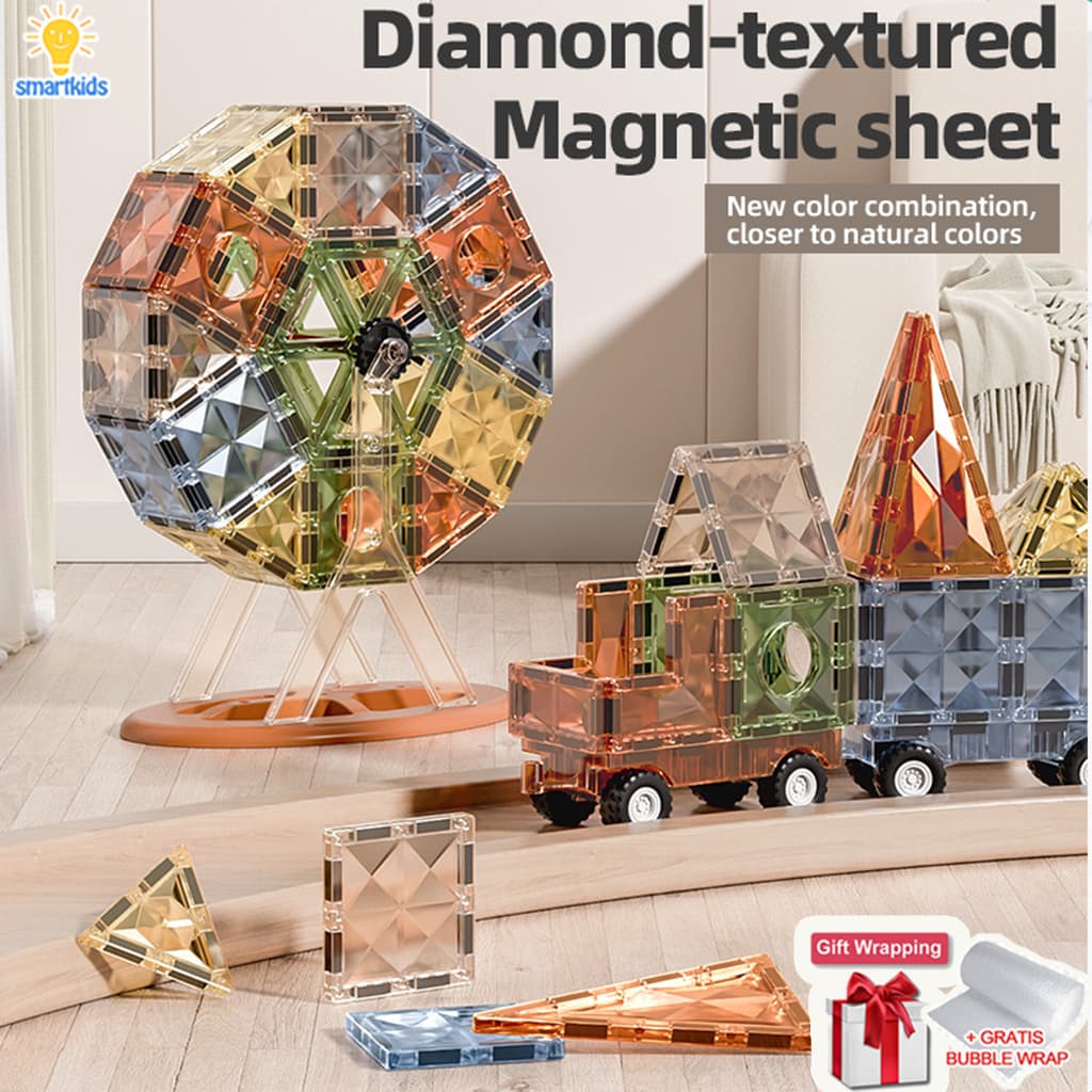 Review Magnetic Tiles Diamond: Mainan Edukasi Secantik Berlian!