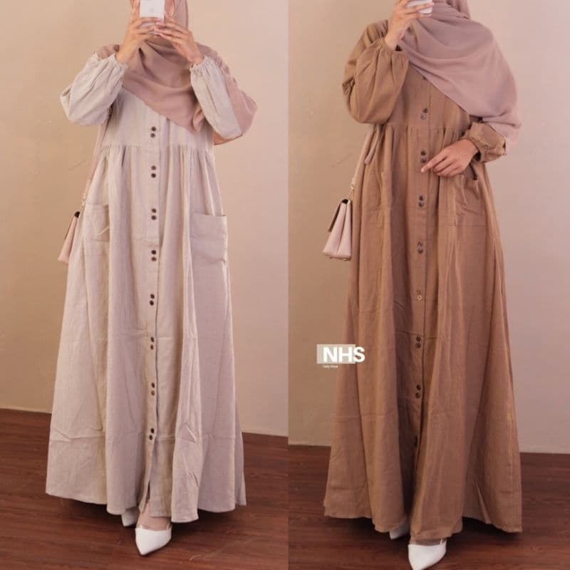 Review Gamis Cassandra Linen Crincle: Tampil Anggun Tanpa Ribet