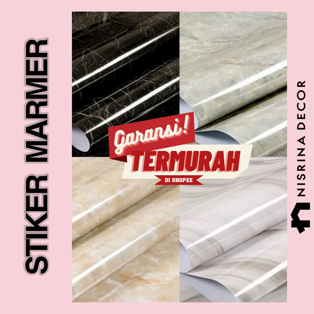 Review Wallpaper Sticker Marmer 50M: Sulap Dapur Mewah Modal Murah