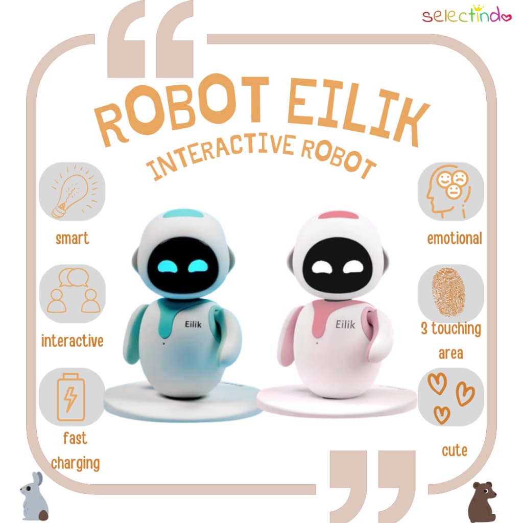 Eilik Robot: Si Kecil Gemas Penuh Emosi di Meja Kerjamu!