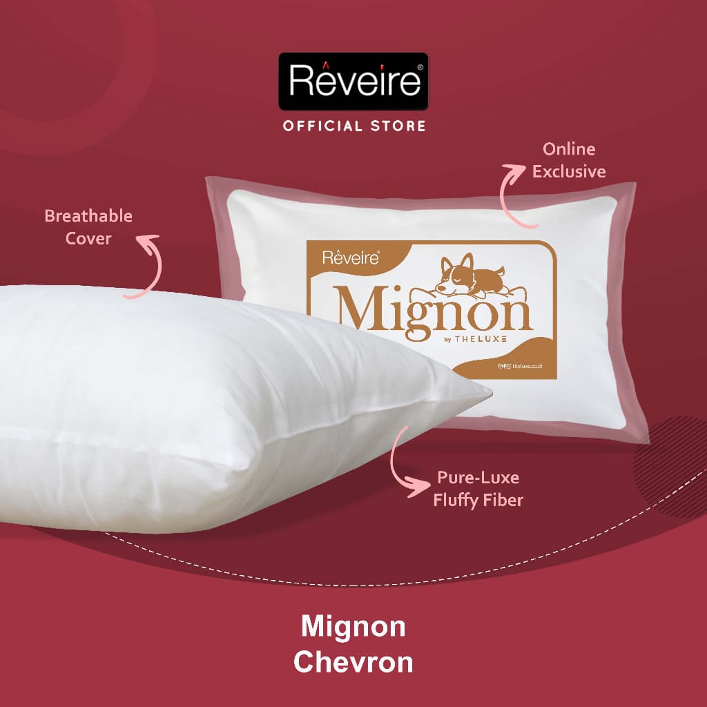 Reveire Mignon Chevron: Bantal Hotel Impian di Kamar Anda!
