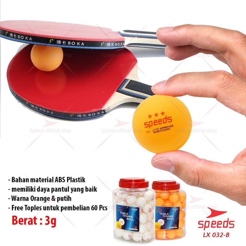 Review Bola Pingpong SPEEDS 3 Stars: Stok Melimpah, Kualitas Wah?