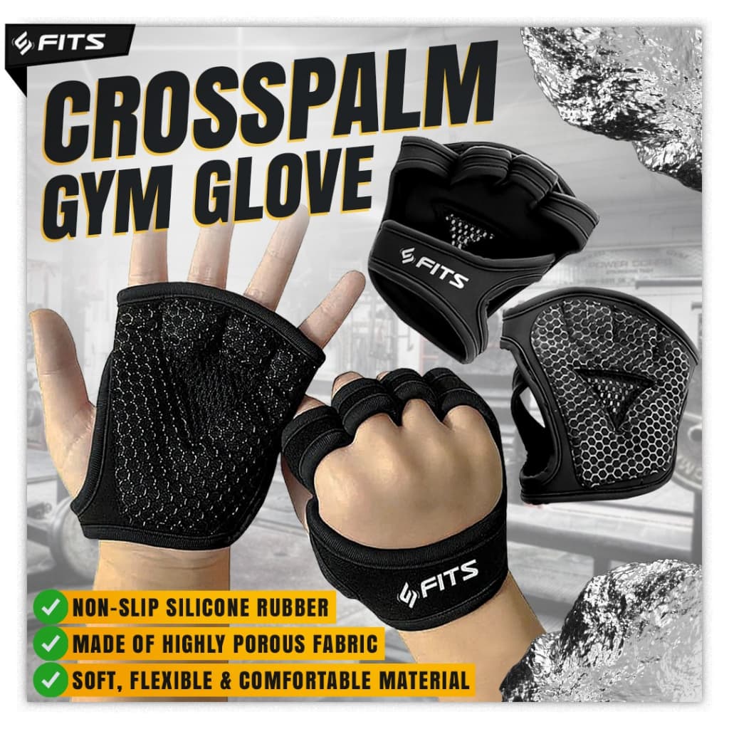 Sarung Tangan Gym Fits Crosspalm Glove: Grip Mantap, Tangan Aman!