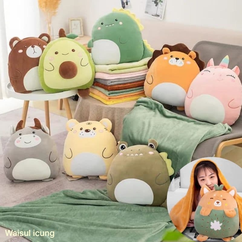 Review Boneka Balmut 4-in-1: Bantal Selimut Karakter Lucu!