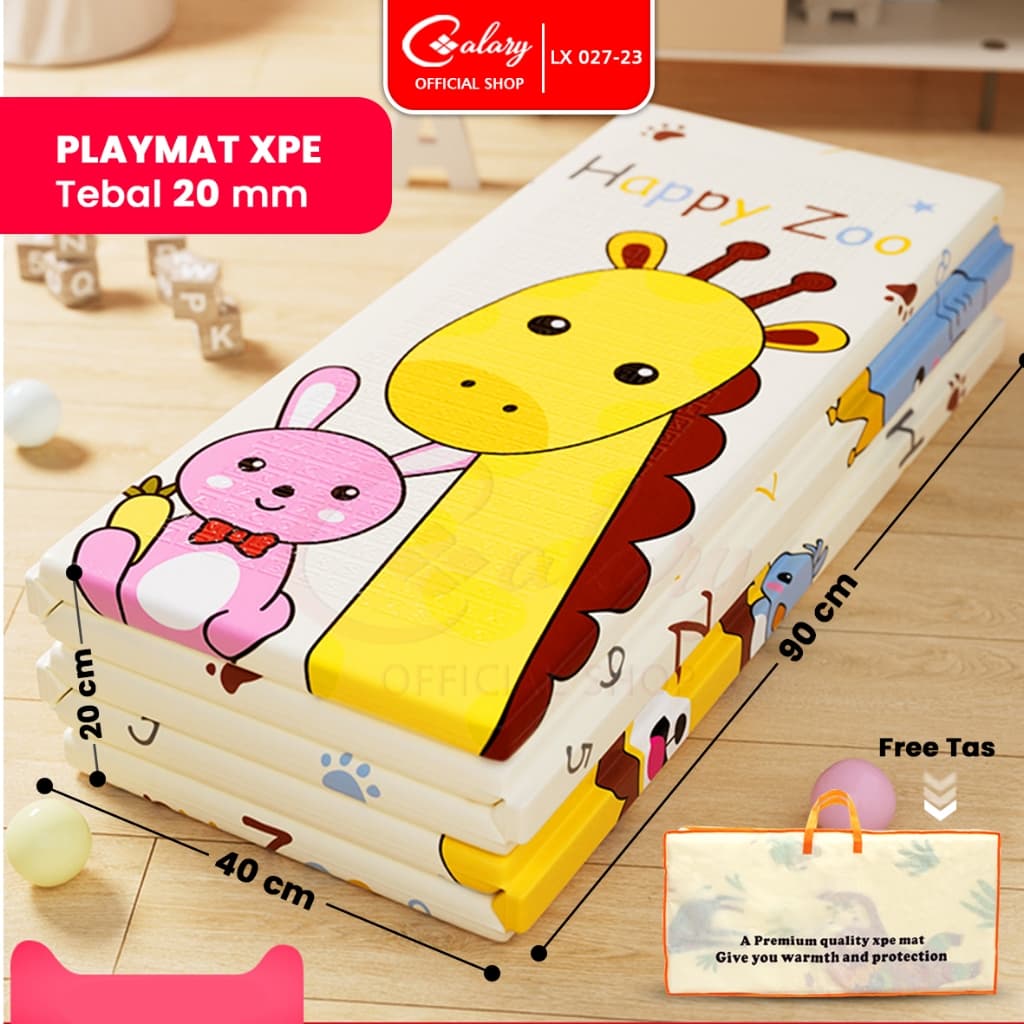 CALARY 027-23: Playmat Bayi XPE Tebal & Lipat, Aman & Nyaman!