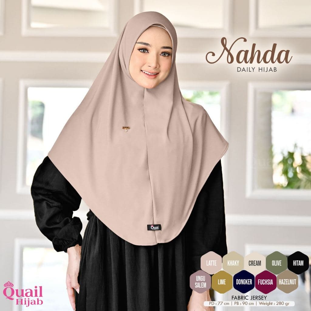 Quail Hijab Nahda Casual: Jilbab Instan Nyaman & Stylish