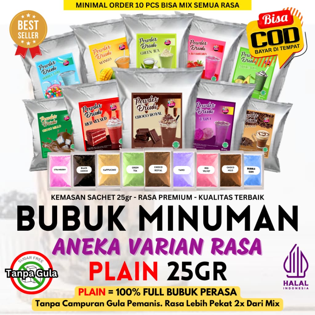 Bubuk Minuman Plain: Kanvas Rasa untuk Kreasi Tanpa Batas!