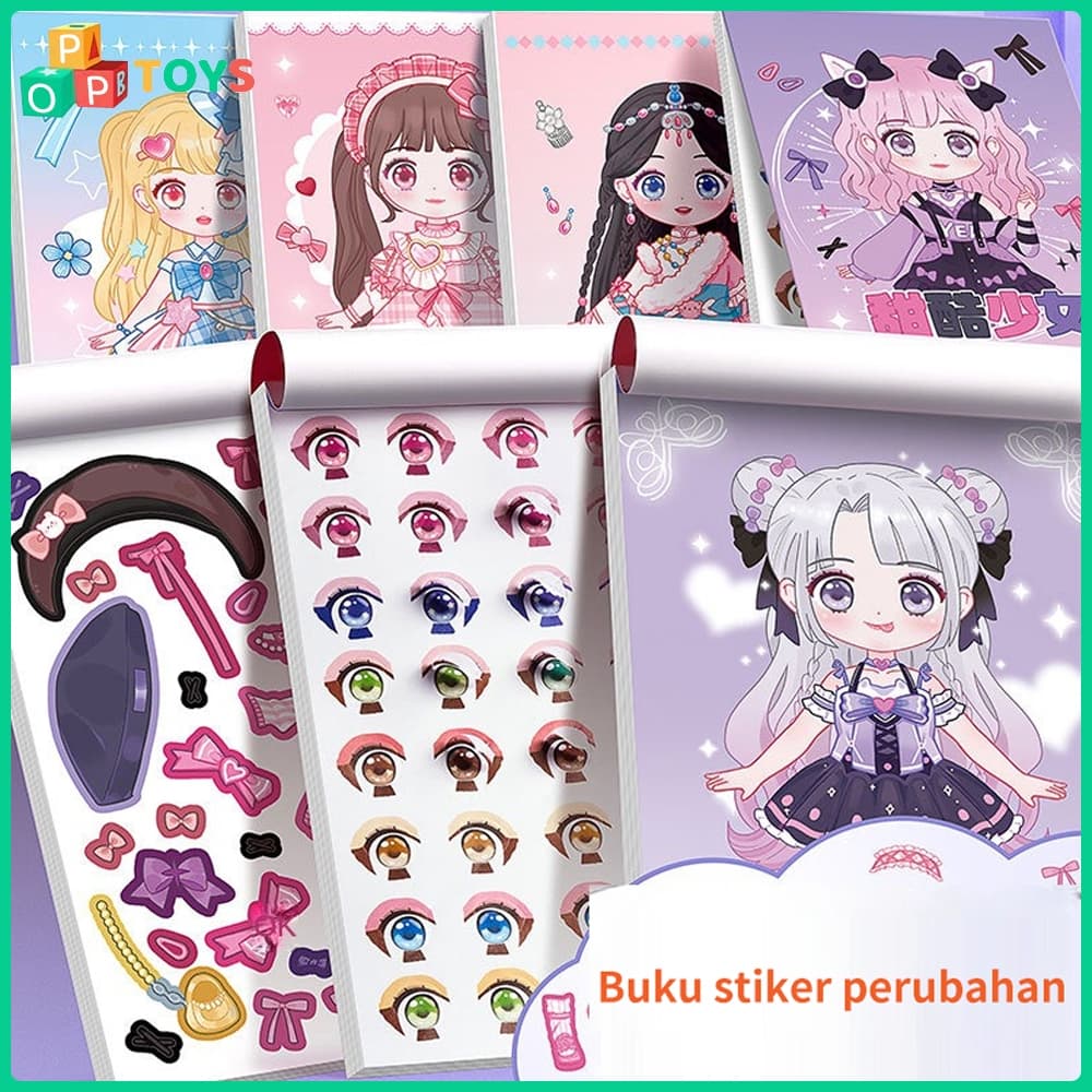 POPTOYS Stiker Berdandan Anak: Kreativitas Tanpa Batas!