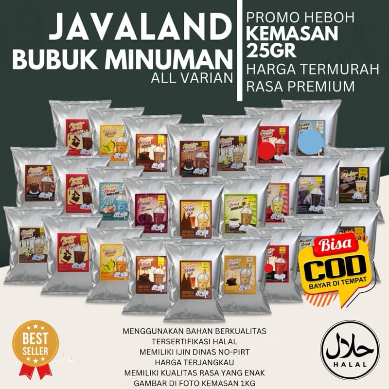 Javaland Mix: Bubuk Minuman Kekinian Aneka Rasa, Praktis & Hemat!