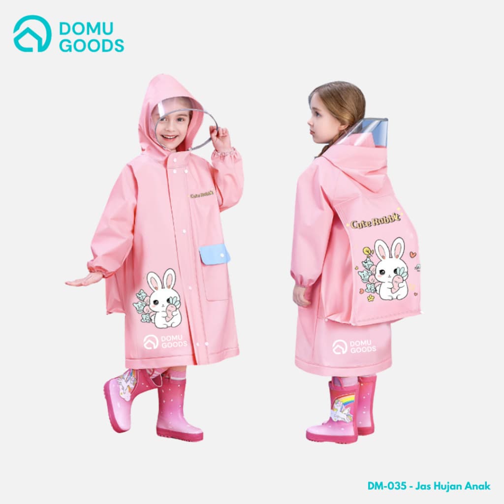 Review Jas Hujan Anak DOMU: Si Kecil Kering, Ransel Aman!