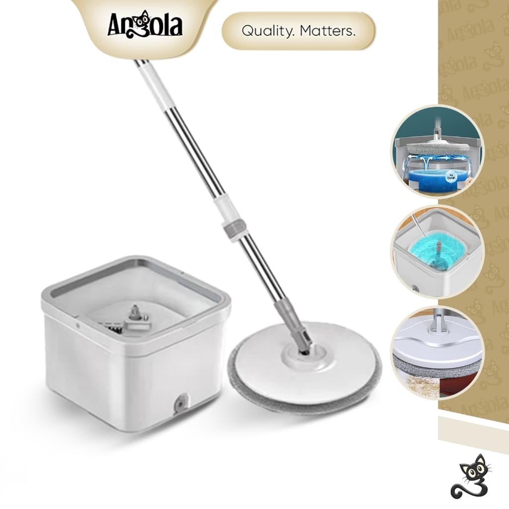 Review ANGOLA Spin Mop D03: Ngepel Cerdas & Higienis!
