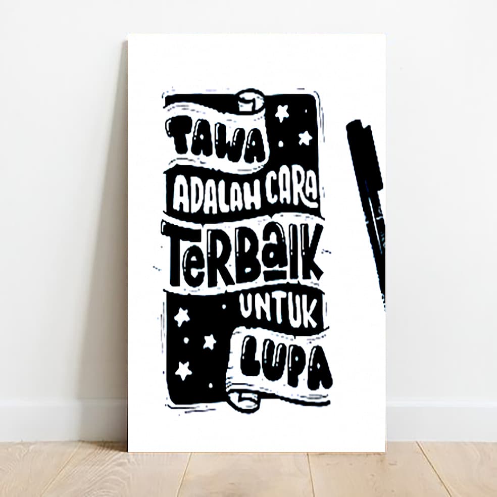 Review Poster Kata Kata: Hiasan Dinding Kayu MDF Estetik