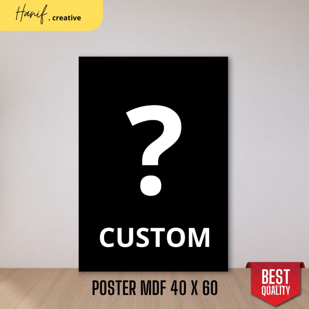 Cetak Poster 40x60 MDF: Bikin Dinding Auto Keren!