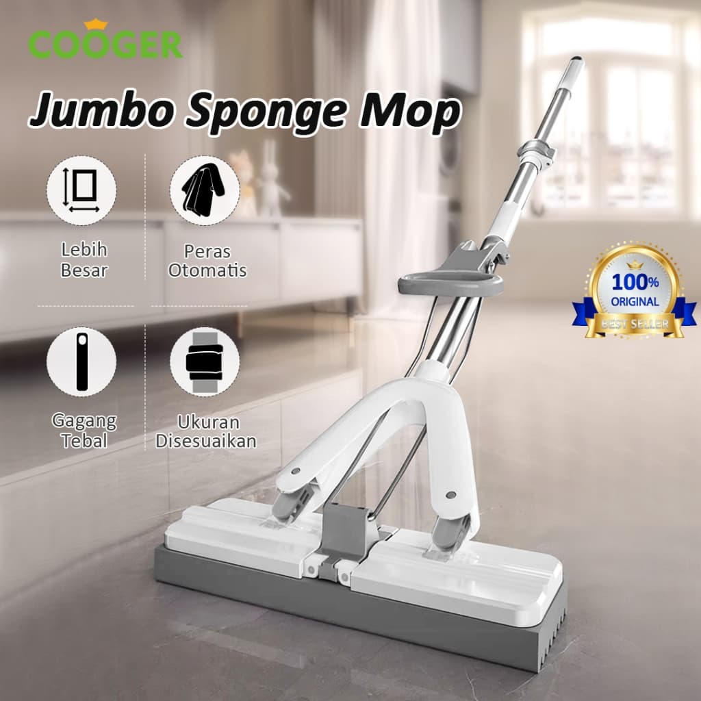 Review COOGER Sponge Mop: Pel Lantai Praktis Anti Ribet