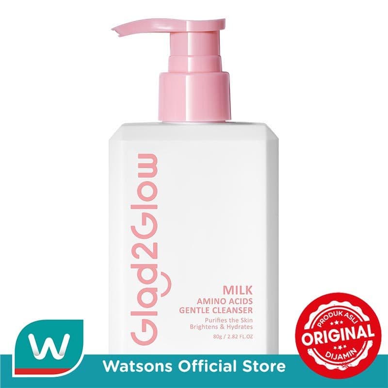 Glad2Glow Milk Amino Acids Gentle Cleanser: Lembutnya Bikin Nagih!