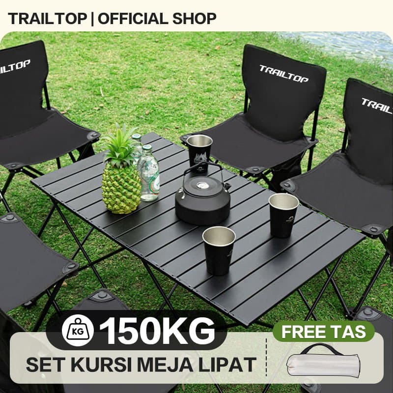 Review TrailTop Meja Kursi Lipat: Kokoh, Estetik & Anti Encok!
