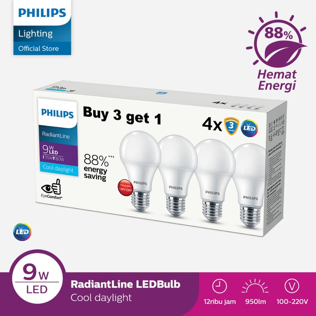 Review Philips RadiantLine LEDBulb: Lampu Terang Dompet Tenang