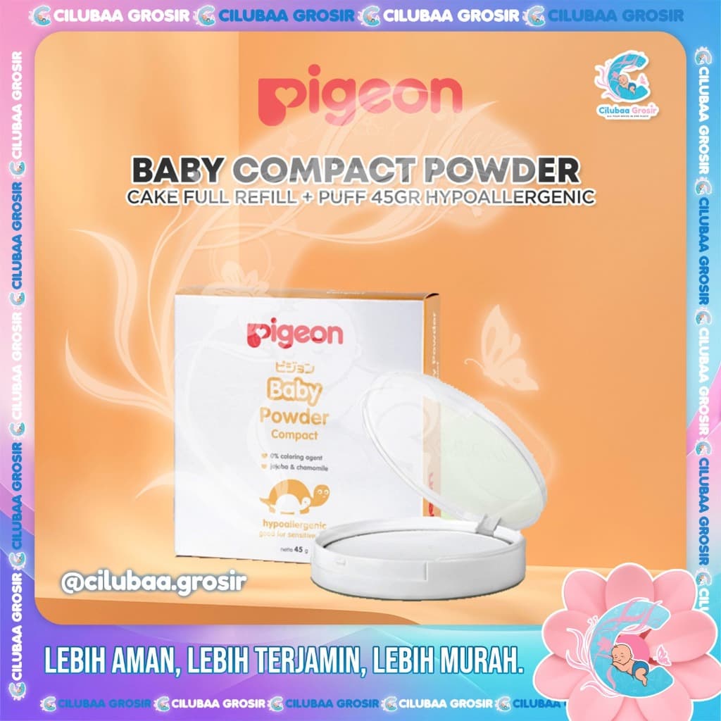 Review Pigeon Baby Compact Powder: Bedak Padat Aman & Praktis