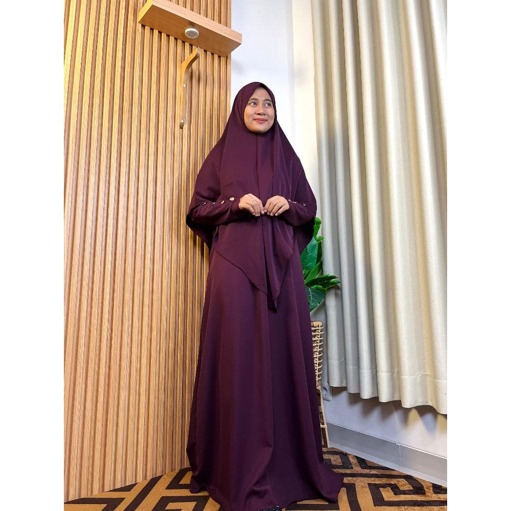 Review Aulia Gamis Set Syari: Adem & Anti UV, Nyaman Harian!