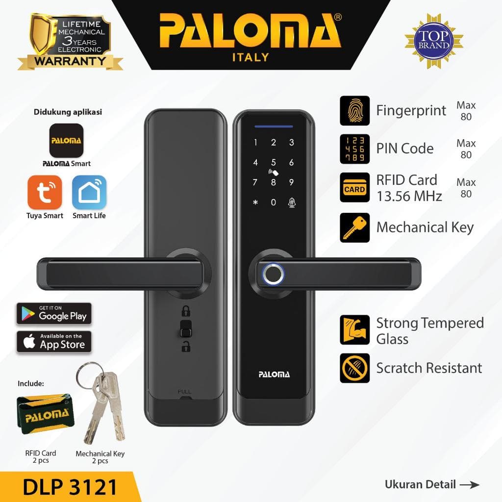 Review PALOMA DLP 3121: Kunci Pintu Digital Smart Home Terbaik!