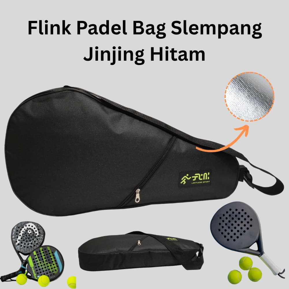 Flink Padel Bag D300: Tas Raket Padel Simpel & Tangguh