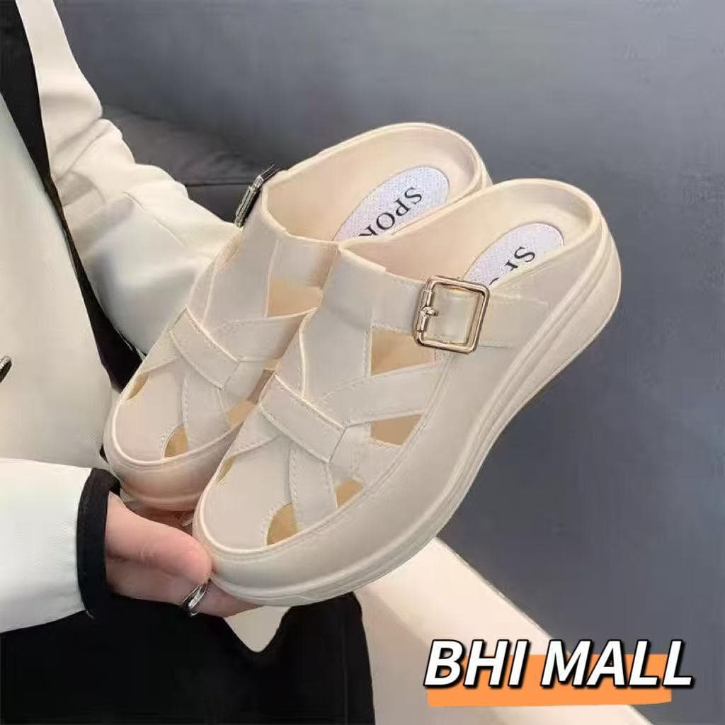 Sandal Selop Wanita Wedges Karet: Nyaman, Stylish, Anti-Licin!