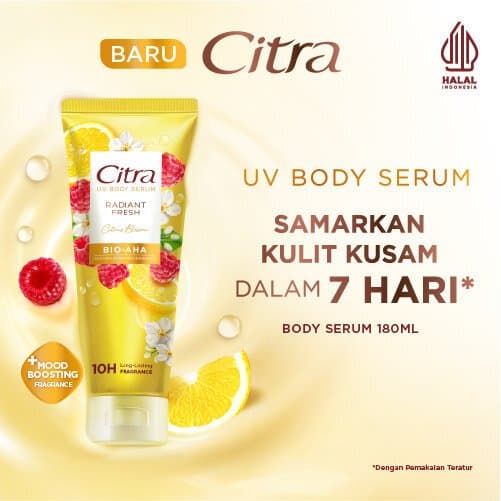 Citra Body Serum Radiant Fresh BIO-AHA: Rahasia Kulit Cerah & Segar dalam 7 Hari!