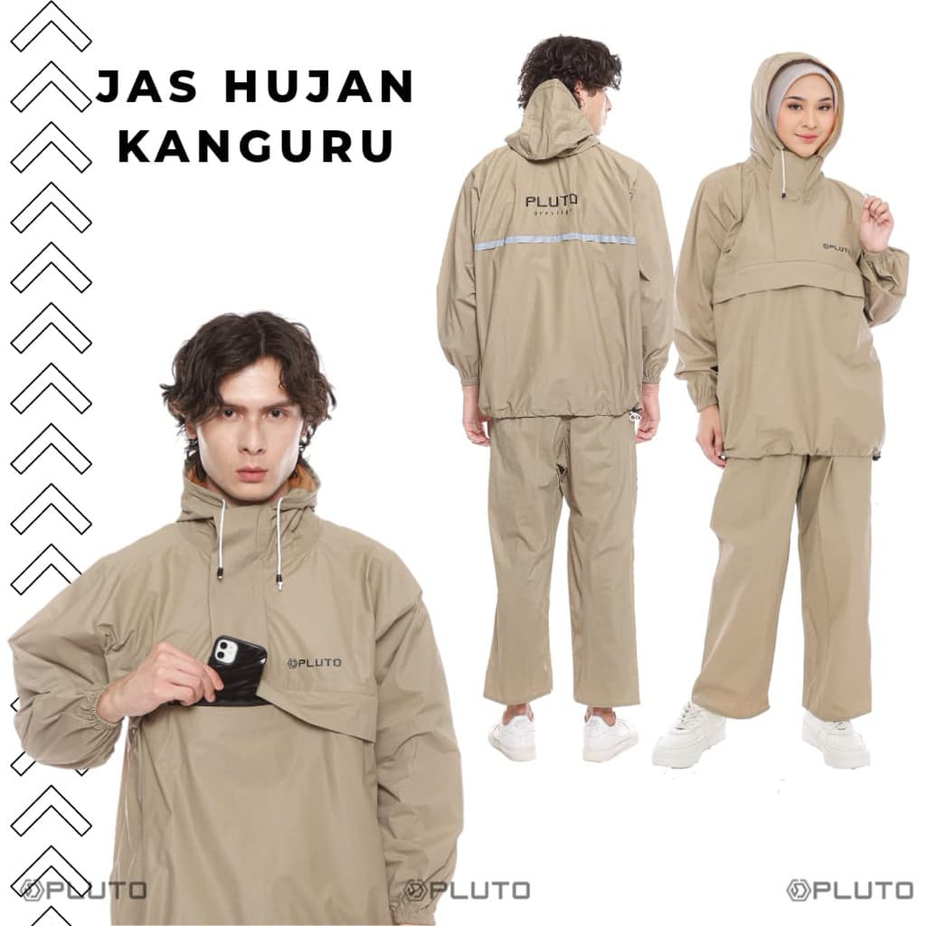 Review Jas Hujan PLUTO Original: Anti Rembes, Saku Kanguru!