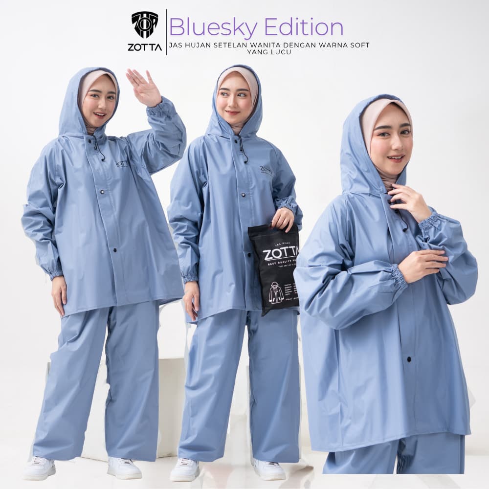 Review ZOTTA Bluesky: Jas Hujan Stylish Anti Mati Gaya!
