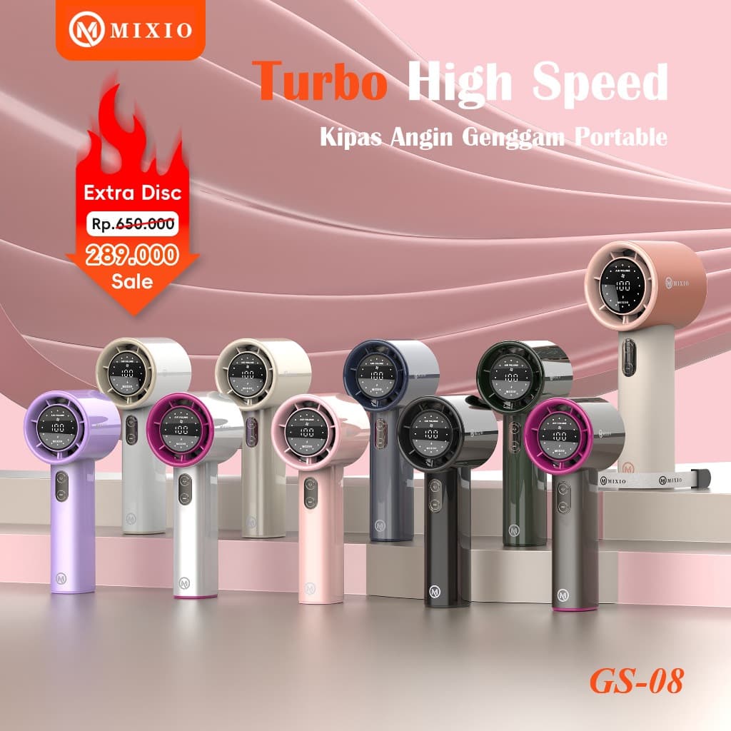 Review MIXIO GS-08: Kipas Turbo 100 Speed, Solusi Anti Lepek!