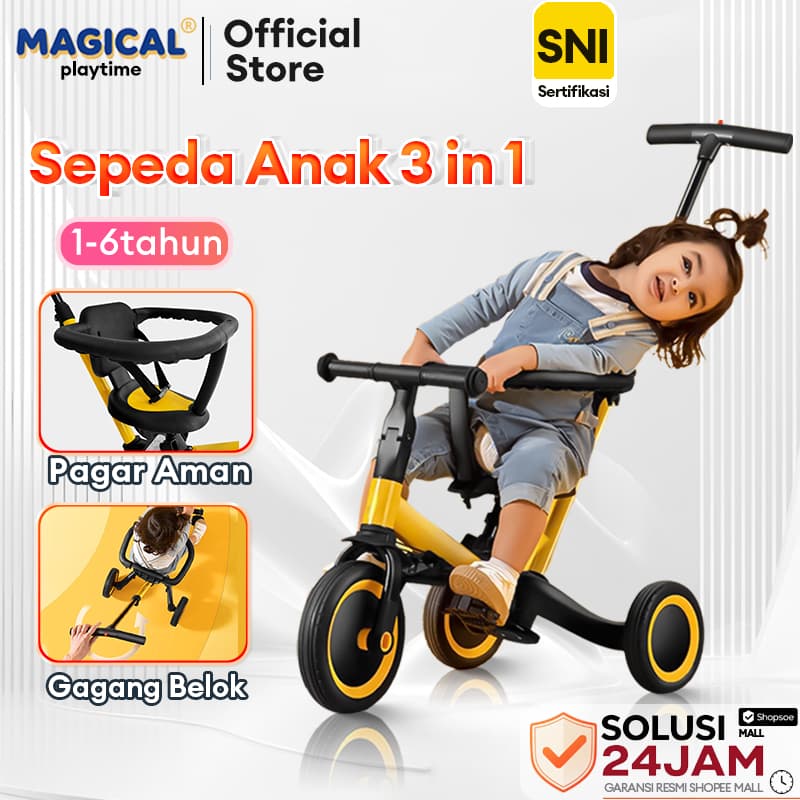 Review Magical Playtime 3in1: Sepeda & Stroller Ajaib Hemat Tempat