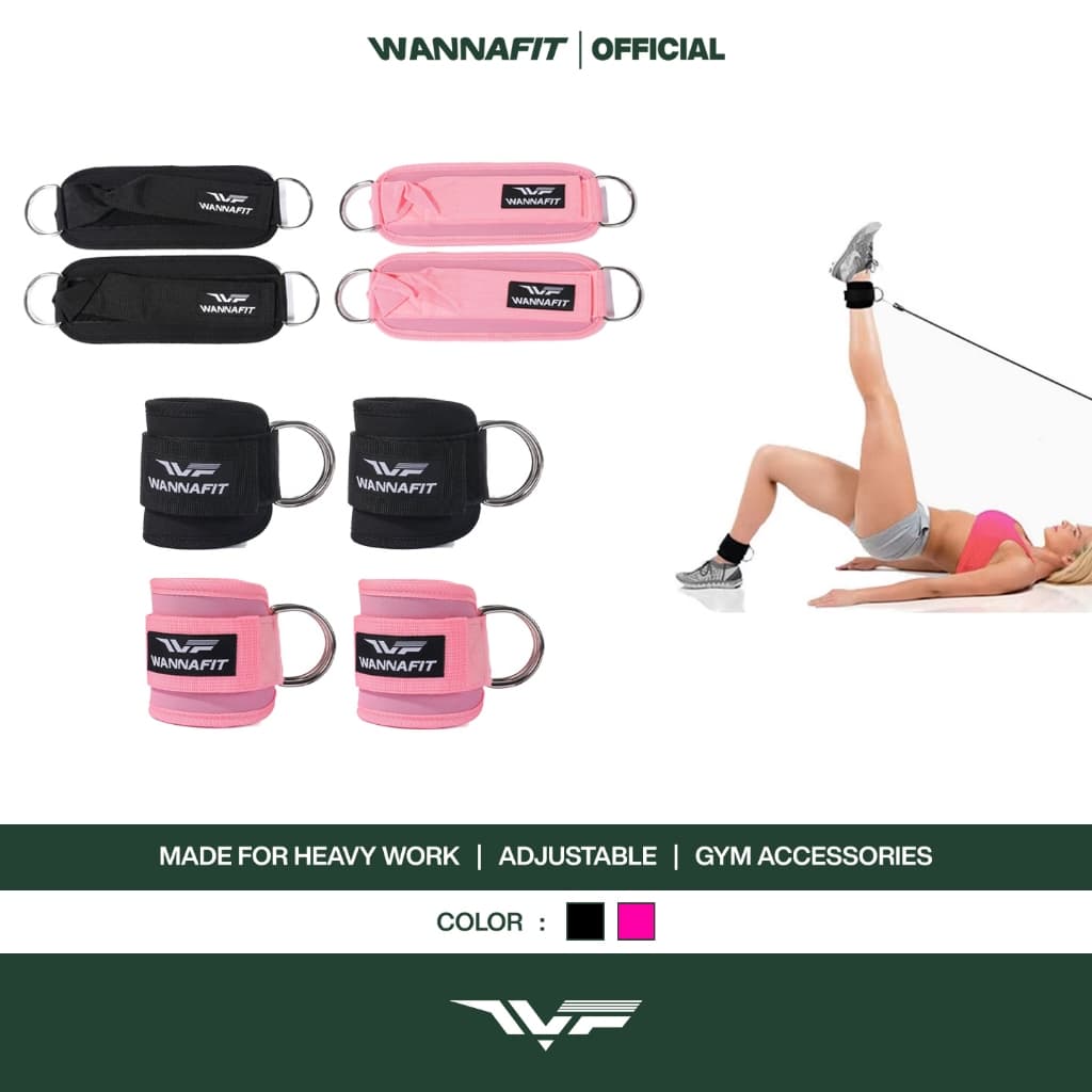 WANNAFIT Ankle Strap D-Ring: Kunci Kaki Kuat & Bokong Kencang!