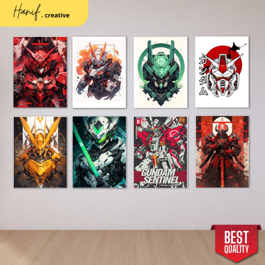 Review Poster Kayu MDF Gundam: Dekorasi Wajib Fans Mecha