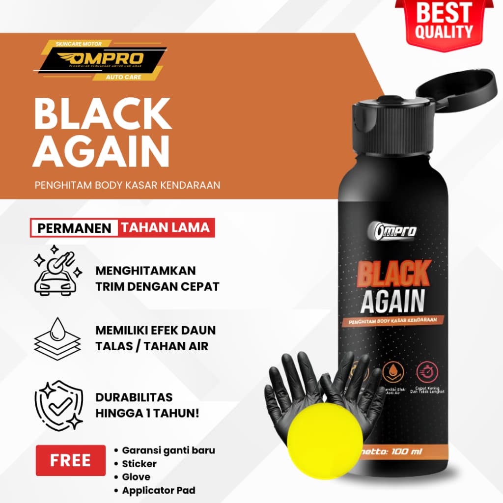 Ompro Black Again: Bikin Body Motor Hitam Permanen & Kinclong!
