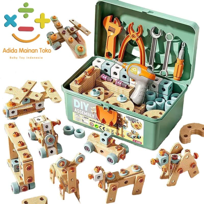 Review Adida Toys Toolbox Set: Mainan Tukang-Tukangan yang Bikin Anak Lupa Gadget