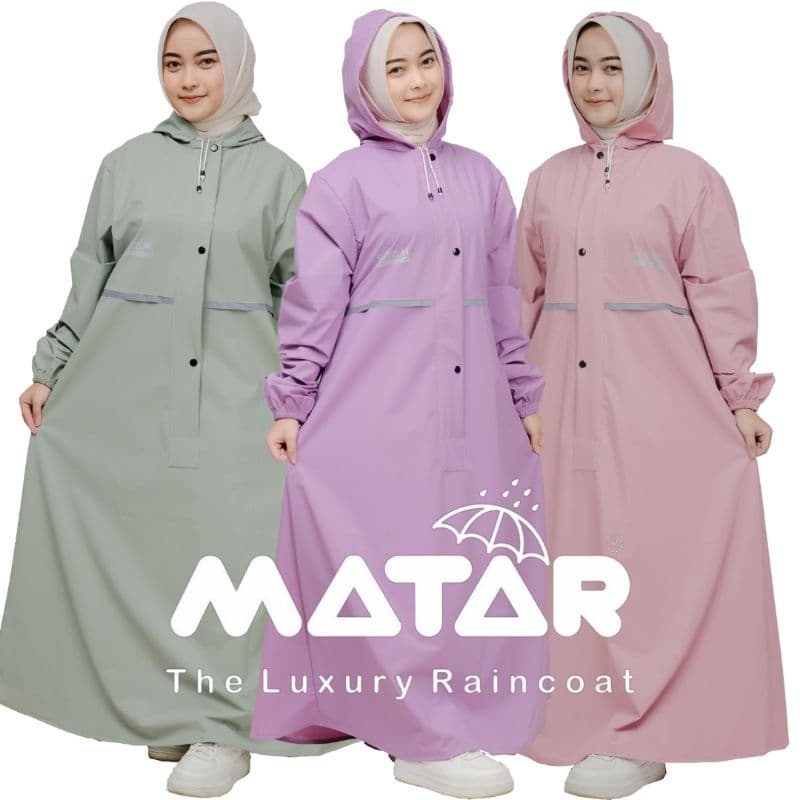 Review Matar Raincoat: Jas Hujan Gamis Syar'i Anti Basah!