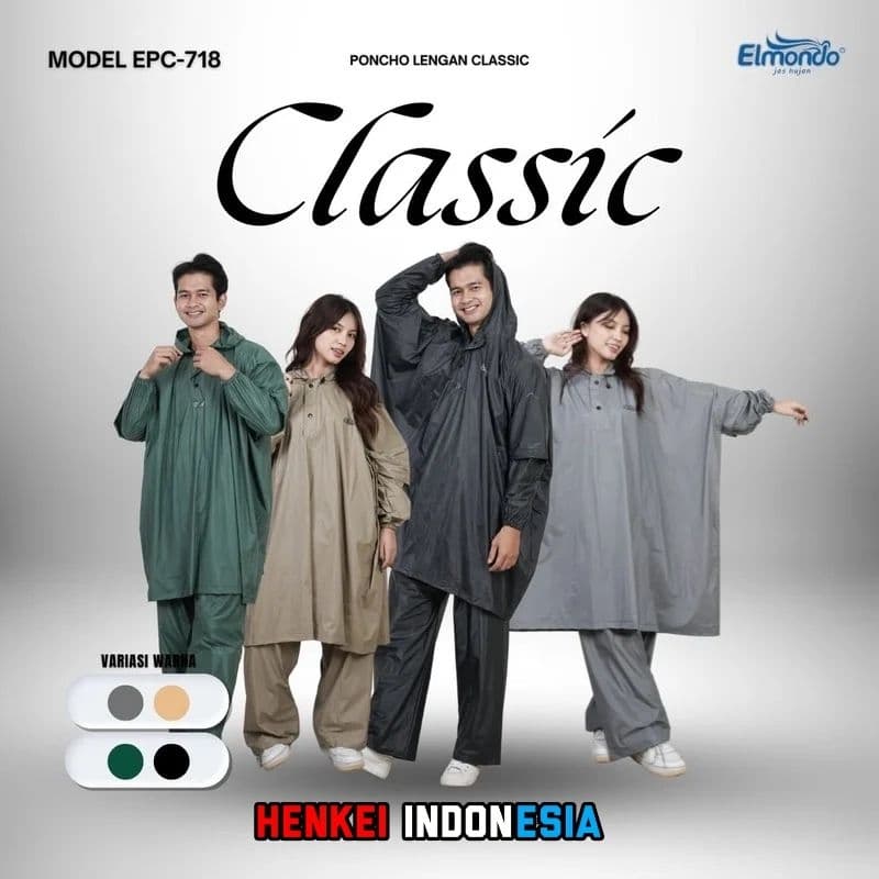 Review Elmondo Classic 718: Jas Hujan Ponco Anti Ribet!