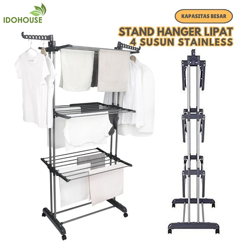 Review IDOHOUSE B03A: Jemuran Lipat Roda Solusi Anti Ribet