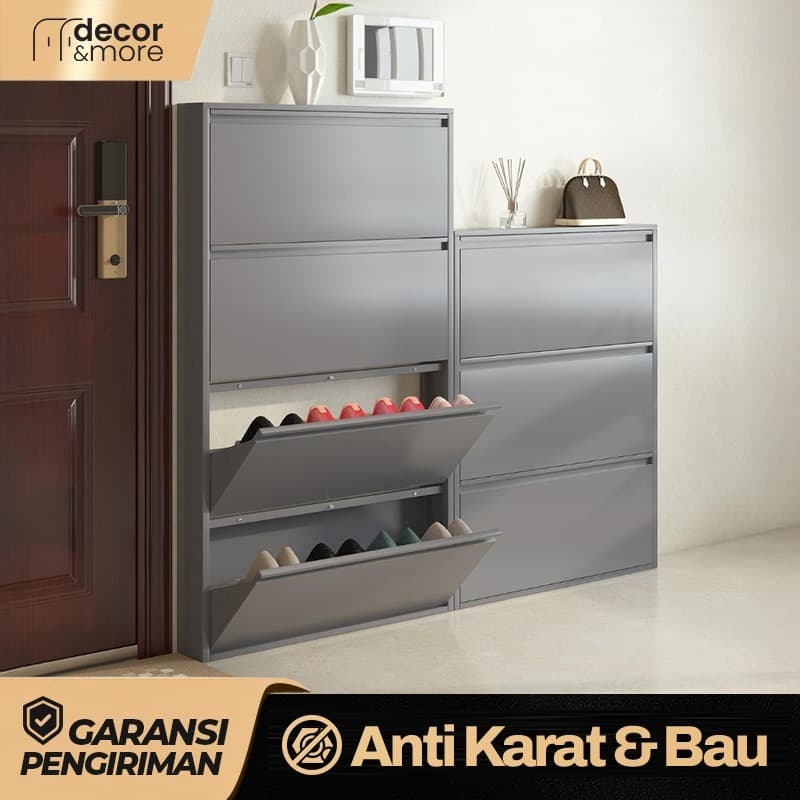 Rak Sepatu Besi & Aluminium: Kuat, Hemat Tempat, Anti Berantakan!