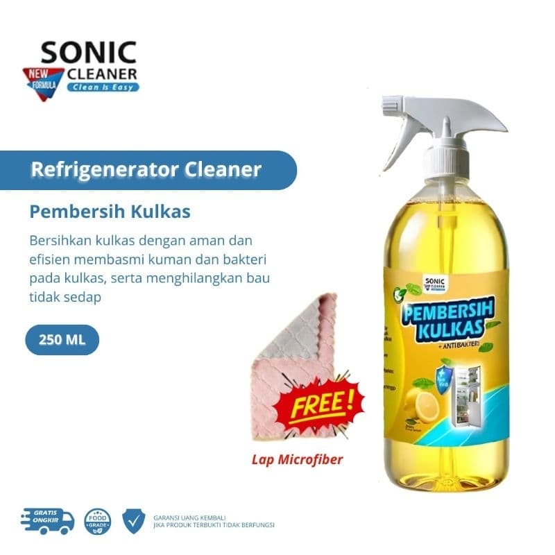 Review SONIC CLEANER: Cairan Serbaguna Bikin Kulkas Kinclong Kilat!