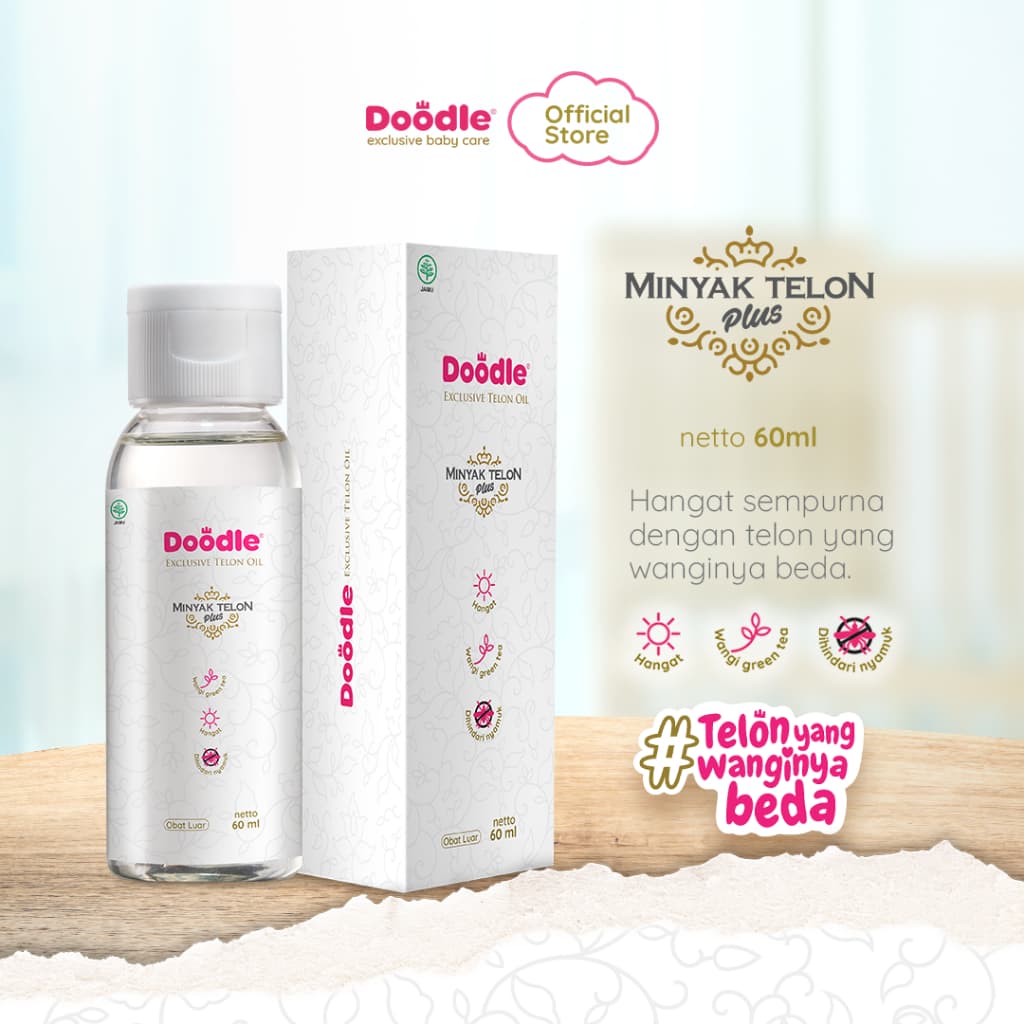 Review Doodle Minyak Telon Greentea: Wangi Bikin Nagih!