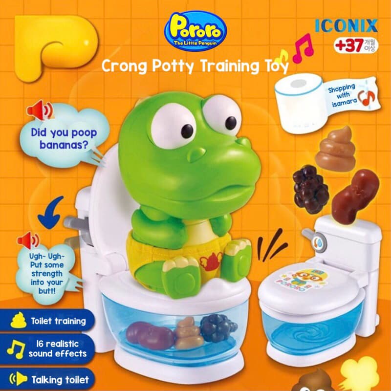 Review Pororo Crong Potty Training Toy: Latihan Toilet Seru!