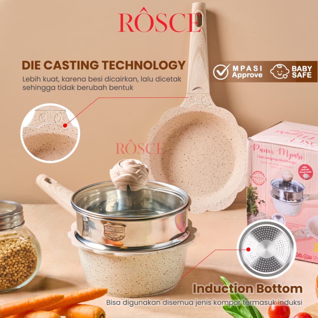 Review Rosce Panci MPASI Set: Masak Bubur Bayi Anti Drama?