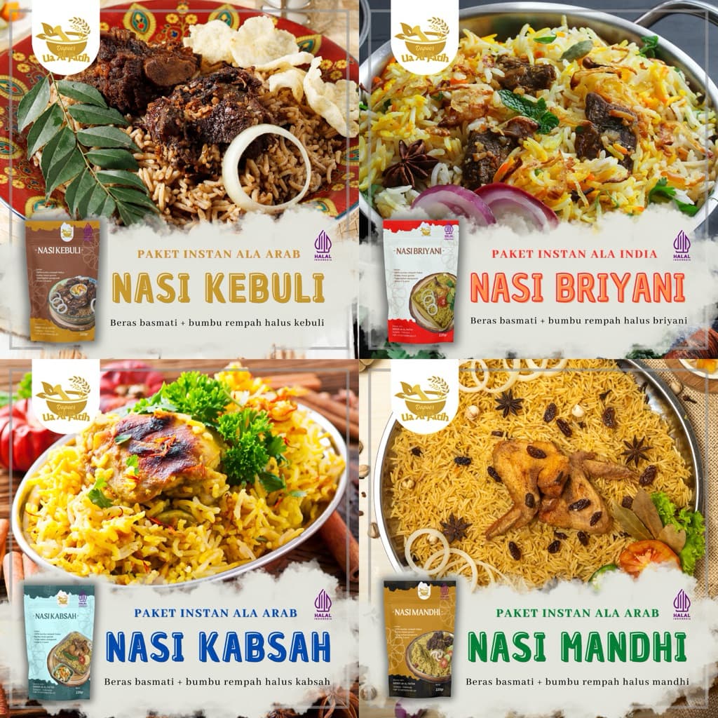 Review Dapoer UA Al Fatih: Nasi Arab Instan Anti Gagal!